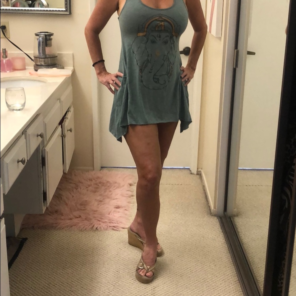 Ganesh flowy tank or bathing suit cover up